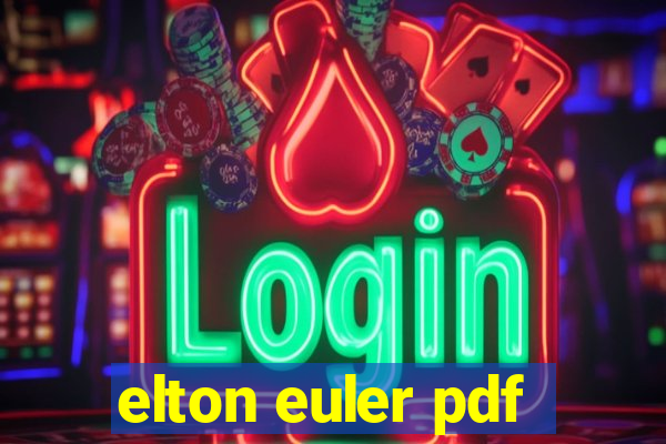 elton euler pdf